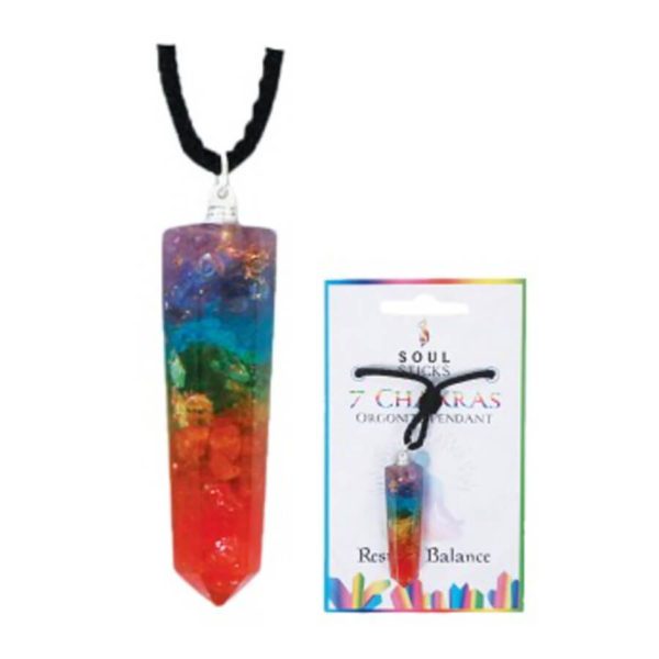 7 Chakra Orgone Crystal Necklace