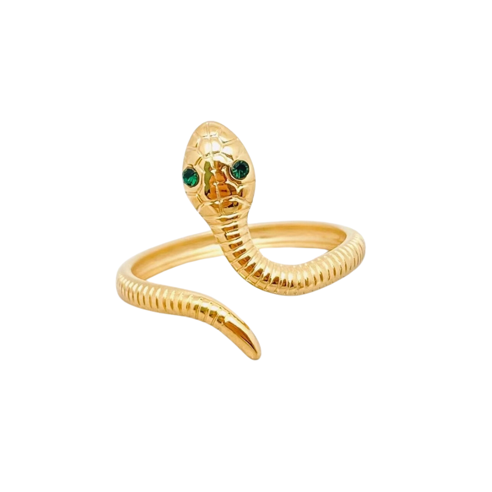 18K Gold Plated Snake Ring